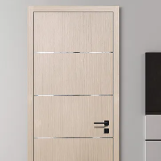 Stain grade veneer flush door construction involves layering thin slices of premium wood veneer onto a solid core, creating a seamless surface that highlights the inherent character of the wood.